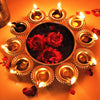 Decorative Metal Diya Traditional Lotus Urli Tealight Holder Golden Bowl for Floating Flowers and Tea Light Candles Home
