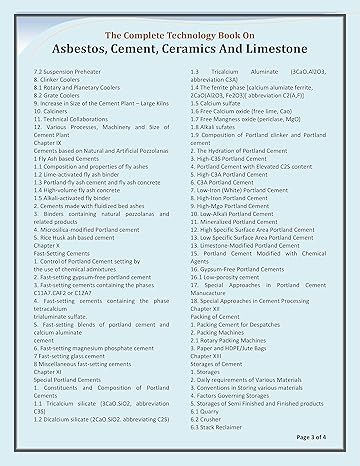 Asbestos, Cement, Ceramics and Limestone by Dr. H. Panda [Paperback]