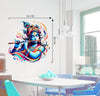 PVC Vinyl Little Krishna Wall Sticker,Krishna Wall Sticker,Wall Stickers Krishna,Wall Stickers for Living Room,Multicolor,58 cm x 58 cm,Pack of 1