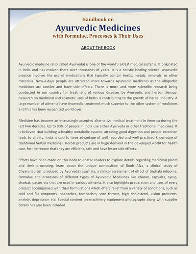 Handbook on Ayurvedic Medicines with Formulae, Processes & Their Uses by H. Panda [Paperback]