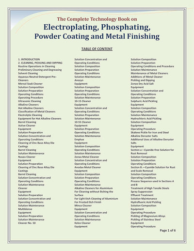 The Complete Technology Book on Electroplating, Phosphating, Powder Coating And Metal Finishing by H. Panda [Paperback]