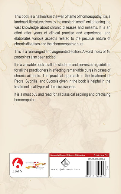 The Chronic Diseases - Their Peculiar Nature and their Homoeopathic Cure by Dr. Samuel Hahnemann [Paperback]
