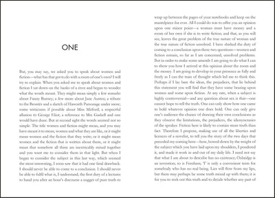 A Room of One’S Own by Virginia Woolf [Paperback]