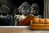 Lord Buddha Religious Sticker Wallpaper for Room Home Office Wall Decor (Size 24X36 Inch)