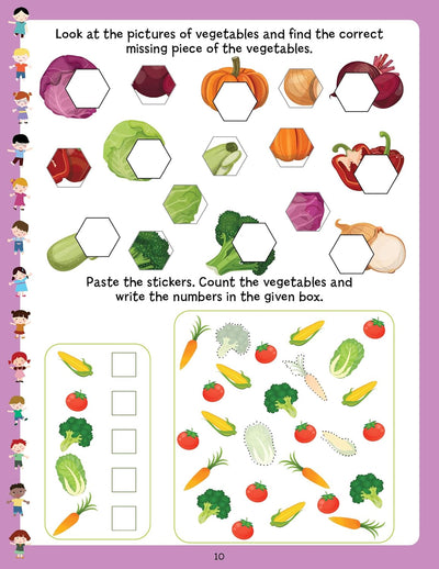 Play with Sticker - Vegetables [Paperback]