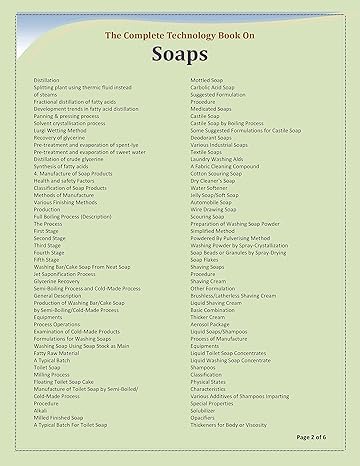 The Complete Technology Book on Soaps [Paperback]