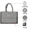 Fashmade Jute Carry Handbag For Men Women | Multi-Purpose Daily Use Tote Regular Eco-Friendly Shopping - Brown