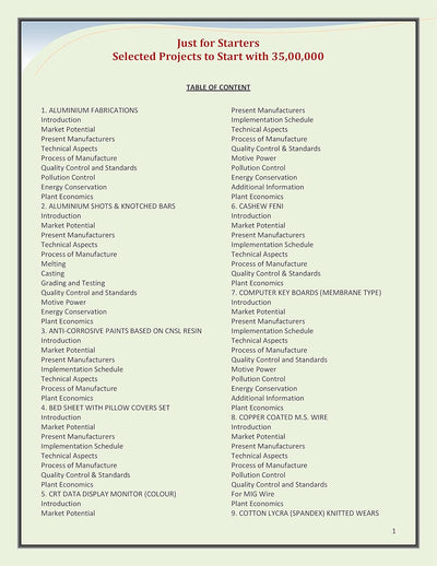 Just for Starters : Selected Projects to Start with 35,00,000 by NIIR Board of Consultants & Engineers [Paperback]