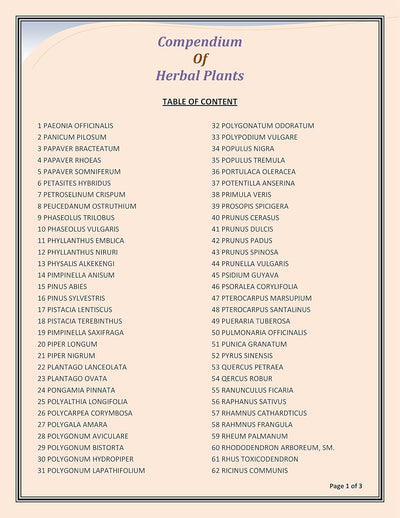 COMPENDIUM OF HERBAL PLANTS by H. PANDA [Paperback]