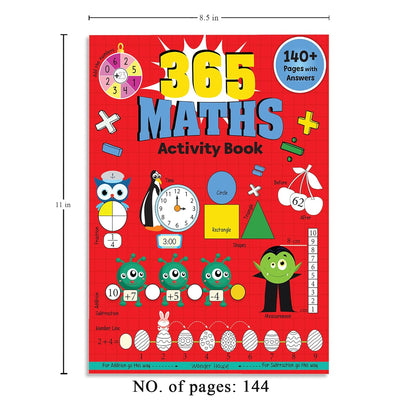 365 Maths Activity Book For Kids [Paperback]