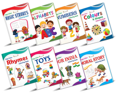 Colouring Books Collections for Early Learning Pack of 8 [Paperback]