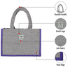 Fashmade Jute Carry Handbag For Men Women | Multi-Purpose Daily Use Tote Regular Eco-Friendly Shopping - Purple