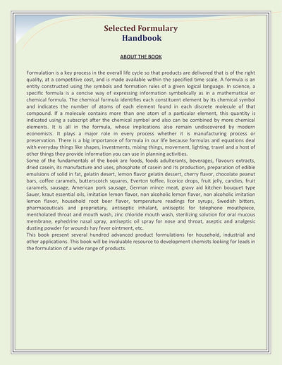 Selected Formulary Handbook by NPCS [Paperback]