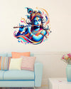 PVC Vinyl Little Krishna Wall Sticker,Krishna Wall Sticker,Wall Stickers Krishna,Wall Stickers for Living Room,Multicolor,58 cm x 58 cm,Pack of 1