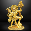 Hindu Gods : Hanuman Ji Bajrang Bali Idol Brass Finish Pratima – Divine Décor Statue for Car Dashboard, Home and Office