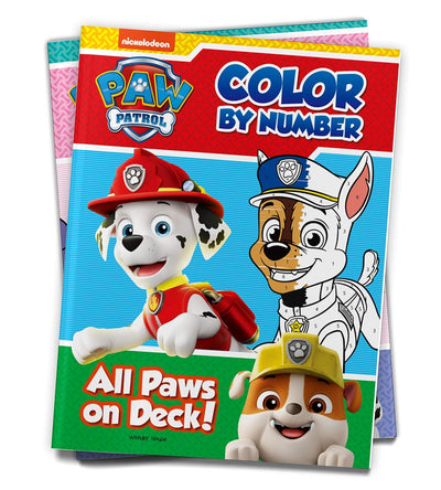 All Paws on Deck: Paw Patrol, Color By Number Activity Book [Paperback]