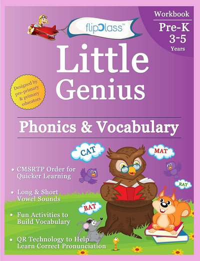 Phonics & Vocabulary: Pre Kindergarten Workbook [Paperback]