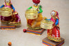 Handmade Recycled Material Rajasthani Dolls Puppet Tealight Candle Holder