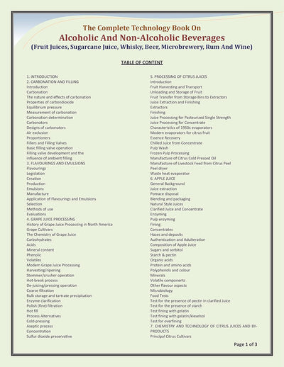 Alcoholic and Non- Alcoholic Beverages by NPCS Board of Consultants & Engineers [Hardcover]