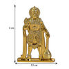 Hindu Gods : Hanuman Ji Idol Statue for Car & Home Temple - Exquisite Statue of Bajrang Bali with Gada