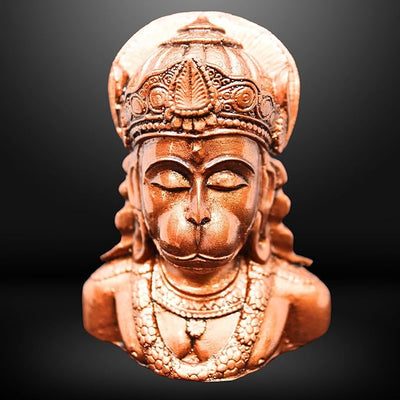 Hindu Gods : Hanuman Ji Bajrangbali Idol for Home, Office, Car Dashboard Decor Copper Finishes
