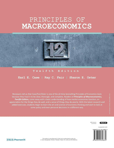Principles of Macroeconomics by Karl E. Case, Ray C. Fair, Sharon E. Oster [Paperback]