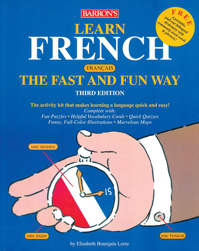 Barron’s French Fast and Fun Way : Book + Audios by Elisabeth Bouquin Leete [Paperback]