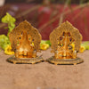 Metal Gold Plated Lakshmi Ganesha Idols for Diwali Gifts Puja