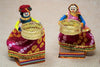 Handmade Recycled Material Rajasthani Dolls Puppet Tealight Candle Holder