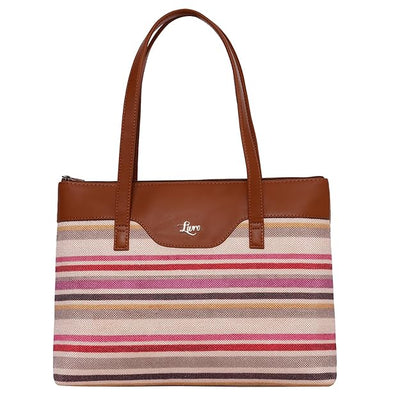 Printed Jute Vegan Leather Handcrafted Women's Office Bag
