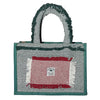 Fashmade Jute Carry Handbag For Men Women | Multi-Purpose Daily Use Tote Regular Eco-Friendly Shopping - Green