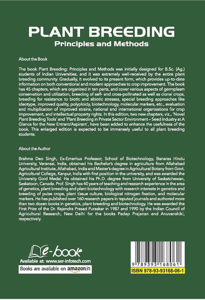 Plant Breeding Principles And Methods 12TH Edition by B.D. Singh [Paperback]