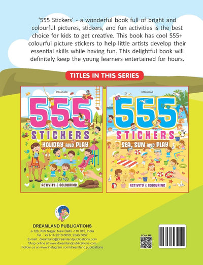 555 Stickers, Holiday and Play [Paperback]