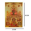Laxmi Sarasvati Ganesh & Kuber Wall Sticker Vinyl for Pooja Room Office Leaving Room Decor Just Peel & Stick Size 30 X 21 cm Pack of 1