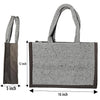 Fashmade Jute Carry Handbag For Men Women | Multi-Purpose Daily Use Tote Regular Eco-Friendly Shopping - Brown