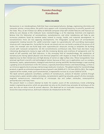 Nanotechnology Handbook by H. Panda [Paperback]