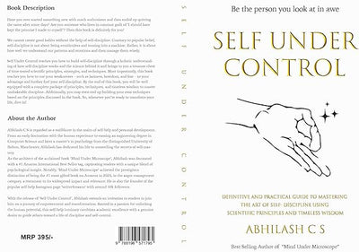 Self Under Control by Abhilash CS [Paperback]