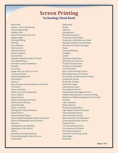 SCREEN PRINTING TECHNOLOGY HAND BOOK by NIIR BOARD [Paperback]