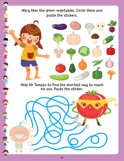 Play with Sticker - Vegetables [Paperback]