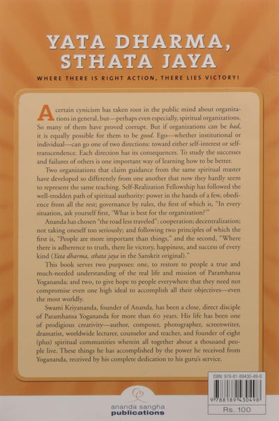 YOGANANDA FOR THE WORLD by SWAMI KRIYANANDA [Paperback]