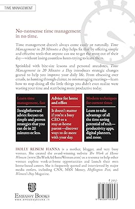 Time Management In 20 Minutes A Day by Holly Reisem Hanna [Paperback]