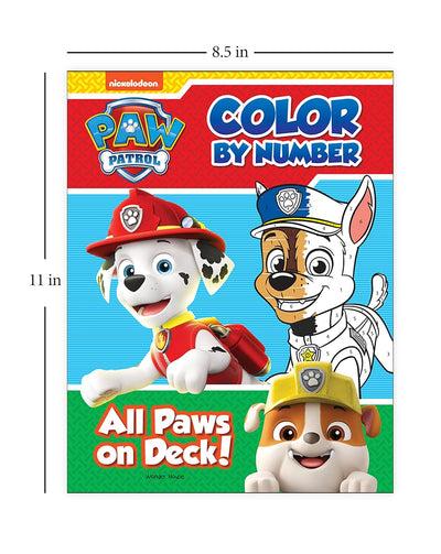 All Paws on Deck: Paw Patrol, Color By Number Activity Book [Paperback]