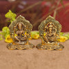 Metal Gold Plated Lakshmi Ganesha Idols for Diwali Gifts Puja