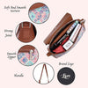 Structured Women's Jute Printed Hand Crafted Vegan Leather styles Flap Sling Bag