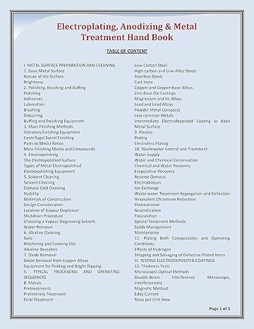 Electroplating, Anodizing & Metal Treatment Hand Book [Paperback]