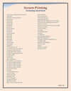 SCREEN PRINTING TECHNOLOGY HAND BOOK by NIIR BOARD [Paperback]