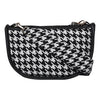 Women's Premium Cotton/Full Sling Shoulder Bag | Ladies Purse Handbag - White-Black
