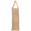 Multicolor Jute bag for Women and Men Lunch Bag with Zip and Handle