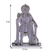 Hindu Gods : Hanuman Ji Idol Statue for Car & Home Temple - Exquisite Silver Plated Statue of Bajrang Bali with Gada