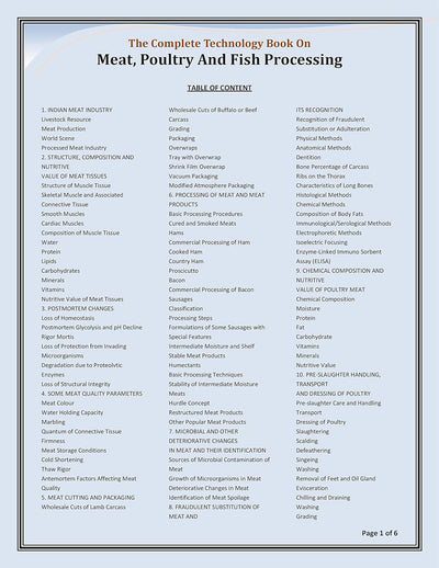 The Complete Technology Book on Meat, Poultry and Fish Processing by NPCS Board of Consultants & Engineers [Paperback]